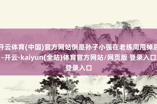 开云体育(中国)官方网站倒是孙子小强在老练周甩掉后-开云·kaiyun(全站)体育官方网站/网页版 登录入口